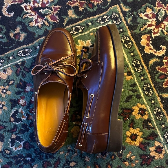 Sezane Caroline Chocolate Leather Loafers - Picture 4 of 5